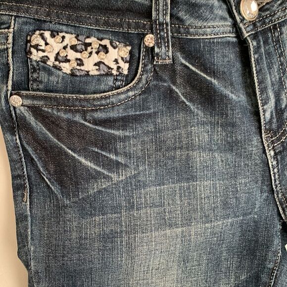 L.A. Idol Embellished Women’s Jeans Size 13. W35 L31,5 - Picture 9 of 11
